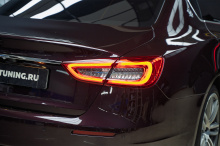 Тюнинг + полировка + оклейка передней оптики Maserati Quattroporte 2017