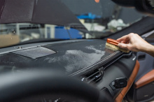 Тюнинг + полировка + оклейка передней оптики Maserati Quattroporte 2017