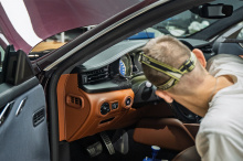 110281 Тюнинг + полировка + оклейка передней оптики Maserati Quattroporte 2017