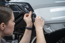 Оклейка зоны риска нового Hyundai Santa Fe 2023+ против сколов и царапин на ЛКП