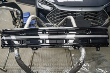 110725 Оклейка зоны риска нового Hyundai Santa Fe 2023+ против сколов и царапин на ЛКП