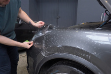 110835 Зона риска Porsche Cayenne III в полиуретановую пленку с самоисцелением