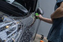 110835 Зона риска Porsche Cayenne III в полиуретановую пленку с самоисцелением