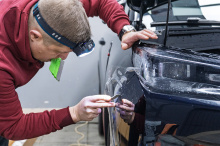 Оклейка зоны риска + тонировка задней полусферы Changan UNI-S 