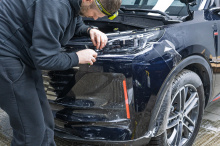 110884 Оклейка зоны риска + тонировка задней полусферы Changan UNI-S