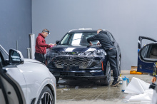 Оклейка зоны риска + тонировка задней полусферы Changan UNI-S 