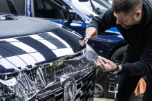 Оклейка зоны риска + тонировка задней полусферы Changan UNI-S 