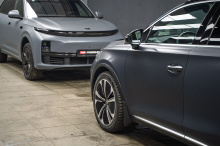 111204 Оклейка кузова сатиновой пленкой, шумоизоляция для нового BYD Tang