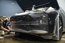 111380 Полная оклейка кузова сатиновой пленкой + антихром для нового Lixiang L7