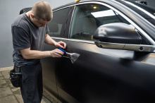 111380 Полная оклейка кузова сатиновой пленкой + антихром для нового Lixiang L7