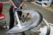 Полная оклейка кузова сатиновой пленкой + антихром для нового Lixiang L7 