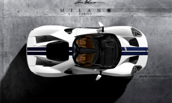 Визуализации 2017 Ford GT в кузове родстер