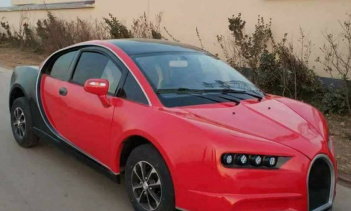 По правде говоря, это не обычная реплика. Это LSEV, который выглядит как Chiron. Компания выпускает другие модели, напоминающие внешне Lamborghini Gallardo и Audi R8. Это большой и забавный проект!