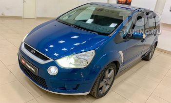 Ретрофит штатной оптики Форд С-Макс - переходим Bi Led линзы. Тест на дороге