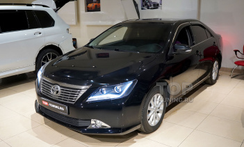 Фары АУДИ стиль. Тюнинг альтернативной оптики для Тойота Камри 50