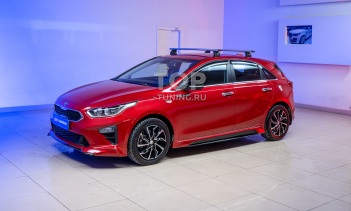 Тюнинг Киа Сид 3 юбка на передний бампер + накладки на пороги 