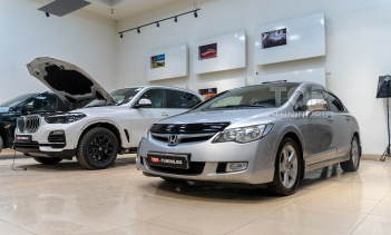 Установка Под ключ - Спойлер Modulo со стоп сигналом - Тюнинг Honda Civic 8 4D