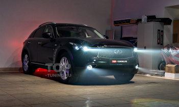 105714 LED вместо ксенона. Сравнение на Infiniti QX70 S51