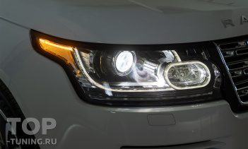106112 Битва эталонного би-ксенона и лазерного Bi LED света в Range Rover 4 (2017)