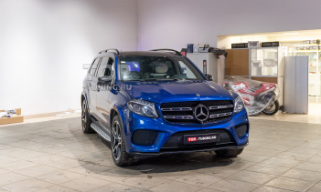 Синий Mercedes-Benz GLS X166 – перед началом работ