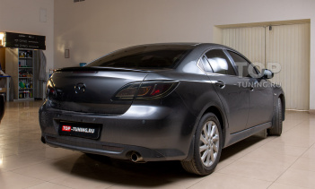 106319 Установка спойлера Saiber на крышку багажника Мазда 6 (GH)