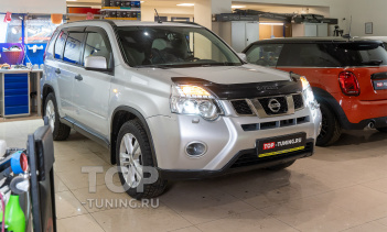 106437 Ремонт и тюнинг оптики Ниссан Икс-Трейл – установка Би лед линз