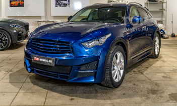 107398 Тюнинг внешности и многоцветная подсветка салона Инфинити FX2, QX70