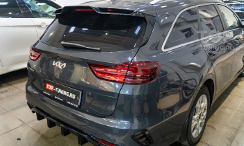 107447 Установка диффузора и спойлера на Kia Ceed III рестайлинг
