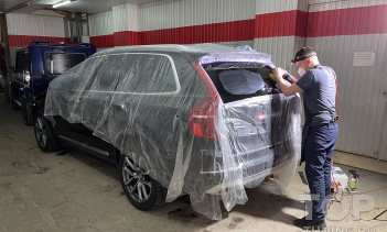 107733 Удаление царапин от дворника со стекла Volvo XC90 2 поколения