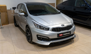 107737 Юбка на передний бампер для Kia Ceed