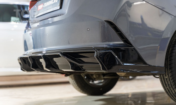 108085 Модернизация обвеса Hyundai Solaris 2: диффузор, спойлер, юбка