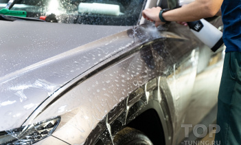 Оклейка зоны риска и салона Хендай Таксон полируетаном под ключ 