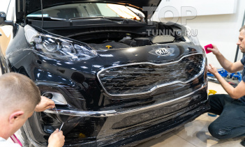 Оклейка зон риска под ключ для Киа Спортаж 