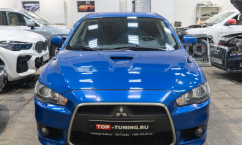 108341 Тюнинг Mitsubishi Lancer X: капот и спойлер EVO под ключ