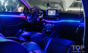 108545 Монтаж интерьерной подсветки Smart Symphony M4 для Hyundai Tucson III