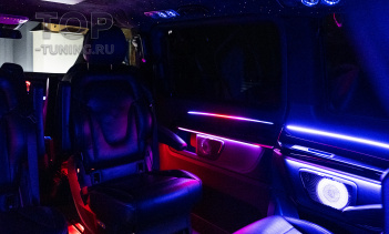 Установка и подключение комбинированной подсветки в салон Мерседес В-класс W447