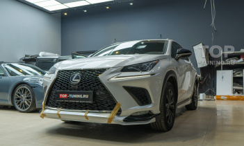 108962 Модернизация переднего бампера – установка юбки для Lexus NX I рестайлинг