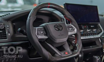 Установка анатомического тюнинг-руля для Тойота Ленд Крузер 200 в Топ Тюнинг Москва