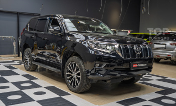Установка системы кругового обзора 360 в Toyota LC Prado 150 рест 2 в Топ Тюнинг Москва