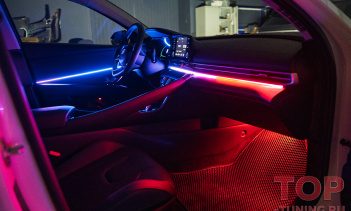 Многорежимная подсветка салона Hyundai Elantra VII рестайлинг в Топ Тюнинг Москва