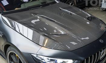 109030 Установка карбонового капота для Mercedes-Benz AMG GT рестайлинг