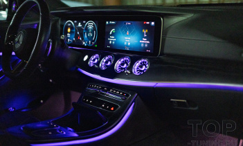 Тюнинг салона в стиле Burmester, тонировка стекол Mercedes E-class W213 в Топ Тюнинг