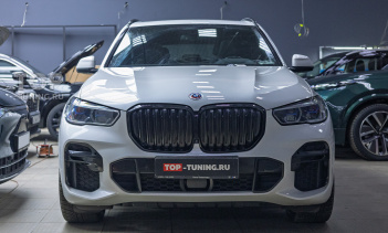 109073 Тюнинг решетки радиатора BMW X5 G05 в стиле Shadow Line