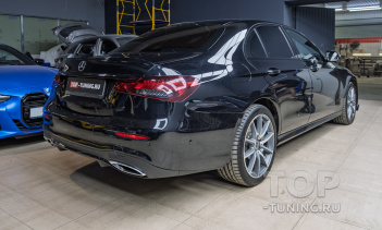 109165 Дооснащение обвеса Mercedes-Benz E-class W213 рест – монтаж спойлера