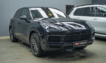 Полировка кузова + оклейка зоны риска Porsche Cayenne III рестайлинг в Топ Тюнинг