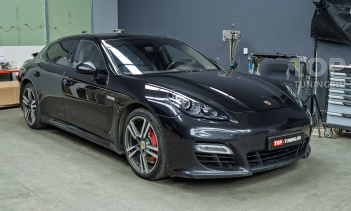 109329 Ремонт + защита фар Porshe Panamera Turbo S антгиравийной пленкой