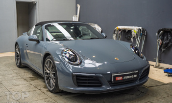Зона риска Porsche 911 VII рестайлинг в полиуретановую пленку
