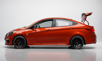 Тонировка задних фонарей, установка ресничек на фары Hyundai Solaris рестайлинг