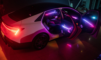 Динамическая подсветка 24 в 1 в салон новой Hyundai Elantra CN7 рестайлинг