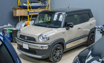 Оклейка зоны риска пленкой Suzuki Xbee 2020 